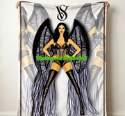 Victoria's Secret Fleece Throw Blanket V130